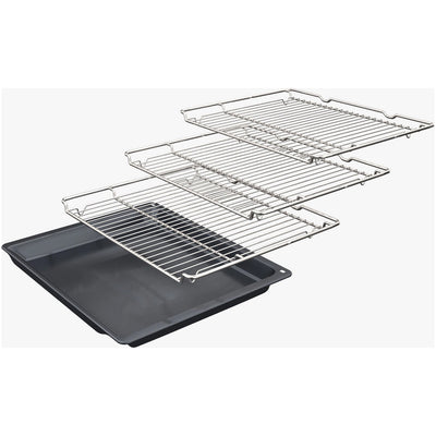 Bosch MBA533BS3B Series 4 60cm Built In Double Electric Oven Stainless Steel
