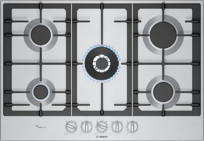 Bosch Series 6 PCQ7A5I90 75cm Gas Hob Stainless Steel