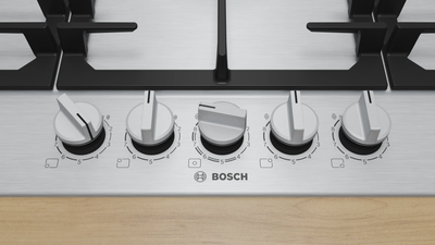 Bosch Series 6 PCR9A5I90 90cm Gas Hob Stainless Steel