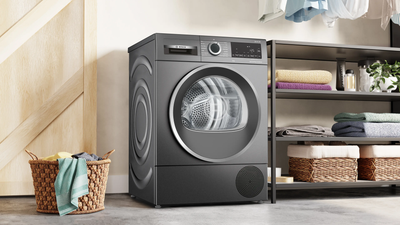 Bosch Series 6 WQG245R2GB 9kg Freestanding Heat Pump Tumble Dryer Grey