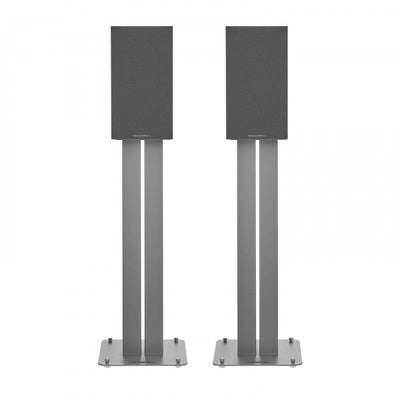 Bowers & Wilkins 607 S3 Bookshelf Speakers Oak with FS-600 S3 Silver Stands
