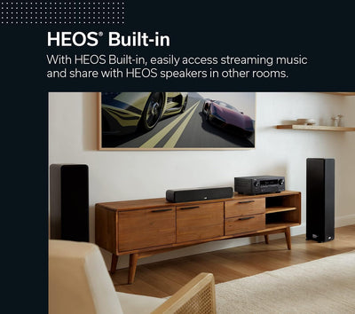 DENON AVR-S970H 7.2 Ch 185W 8K with HEOS Built-in AV Receiver Ex-Display Clearance
