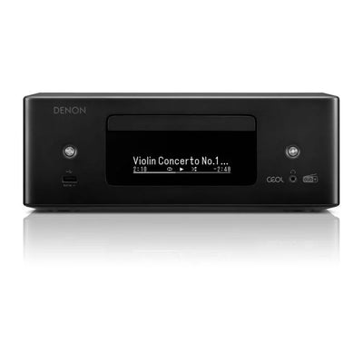 Denon CEOL RCD-N12 DAB+ Hi-Fi System with Klipsch R-60M Bookshelf Speakers Pair Black HiFi Package