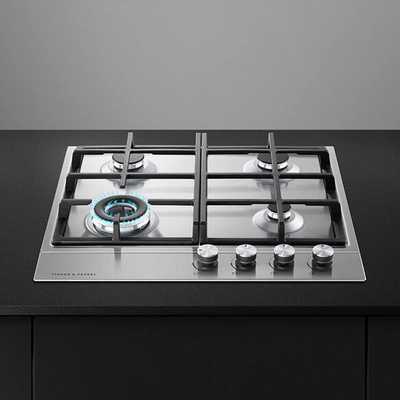 Fisher and Paykel CG604DLPX1 Series 7 60cm 4 Burner Gas Hob Stainless Steel