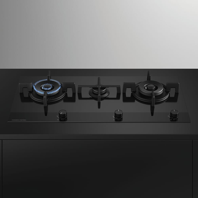 Fisher and Paykel CG903DNGGB4 Series 9 90cm 3 Burner Gas Hob Black