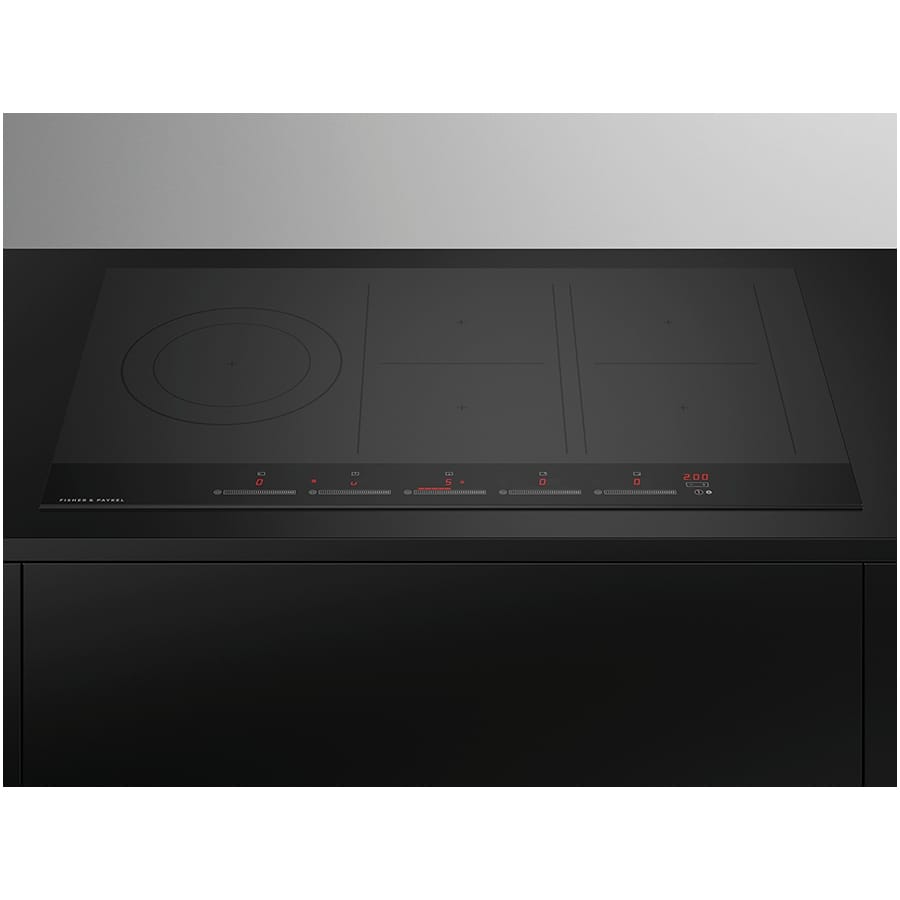 Fisher and Paykel CI905DTB4 Series 9 90cm Frameless 5 Zone Induction Hob Black