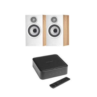 Harman Kardon Citation Amp with Bowers & Wilkins 607 S3 Bookshelf Speakers Oak Package