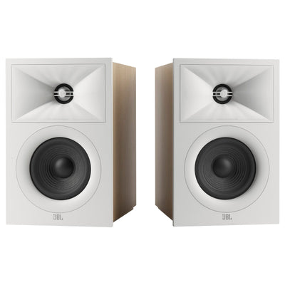 JBL STAGE240B 2 Way 4.5 Inch Bookshelf Speakers Pair White