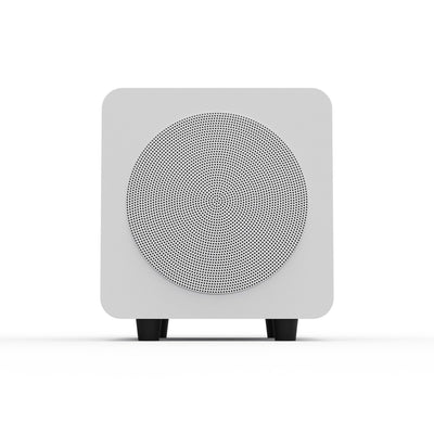 Kanto SUB6 200W 6 Inch Vinyl Subwoofer - Matte White with White Grill