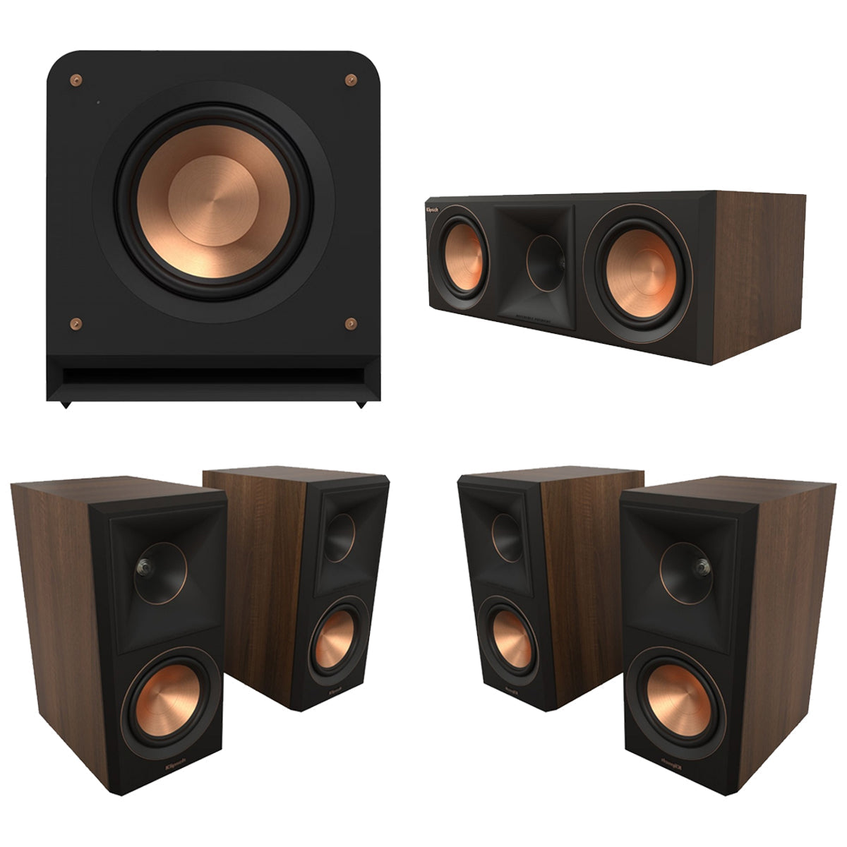 Klipsch Reference Premier MKII 5.1 Home Cinema Speaker Package - Walnut