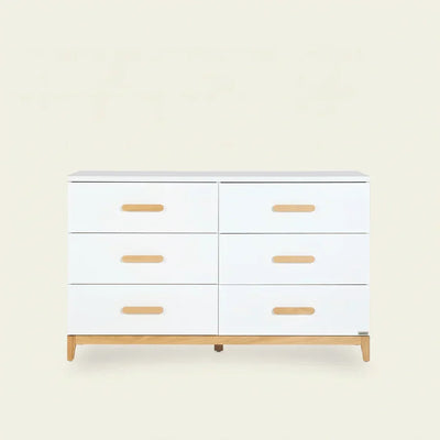 dadada LaLa Big 6-drawer Dresser - White/Natural