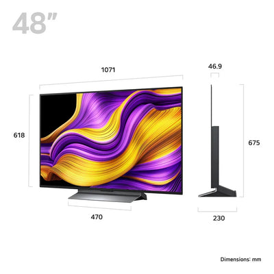 LG OLED48G56LS 48 Inch OLED evo AI G5 4K UHD HDR Smart TV with LG US70TY 3.1.1ch Soundbar Bundle