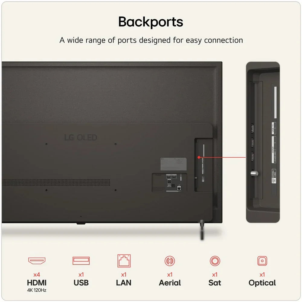 LG OLED55B6ELC 55 Inch OLED AI B6 4K Ultra HD HDR Smart TV 2026
