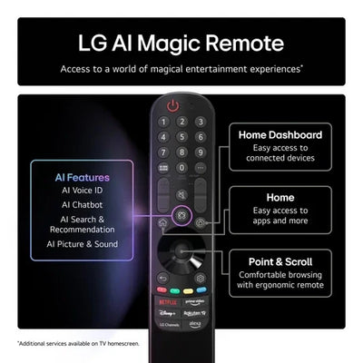 LG OLED55C56LB 55 Inch OLED evo AI C5 4K Ultra HD HDR Smart TV