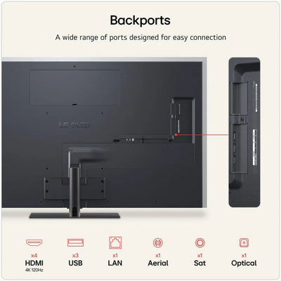 LG OLED65G66LS 65 Inch OLED Evo AI G6 4K Ultra HD HDR Smart TV (Stand Version) 2026