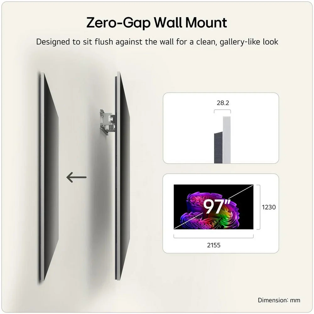 LG OLED97G64LW 97 Inch OLED Evo AI G6 OLEDG64LW 4K Ultra HD HDR Smart TV (Wall mount version) 2026