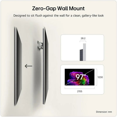 LG OLED97G64LW 97 Inch OLED Evo AI G6 OLEDG64LW 4K Ultra HD HDR Smart TV (Wall mount version) 2026