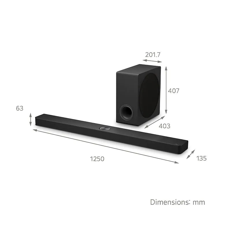 LG US90TY 5.1.3 Channel Dolby Atmos Soundbar with Subwoofer