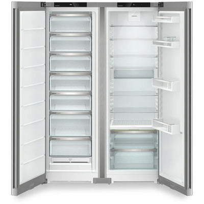 Liebherr Plus XRFSF5225 660L Bio Fresh No Frost Side by Side Freestanding Fridge Freezer in Silver