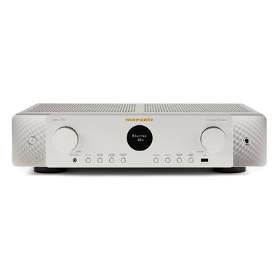 Marantz CINEMA 70s 7.2 Channel AV Receiver Silver with Monitor Audio Bronze 300 7G 5.1 Speaker Package White