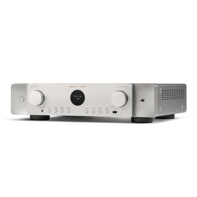 Marantz CINEMA 70s 7.2 Channel AV Receiver Silver with Monitor Audio Bronze 50 7G 5.1 Speaker Package White White