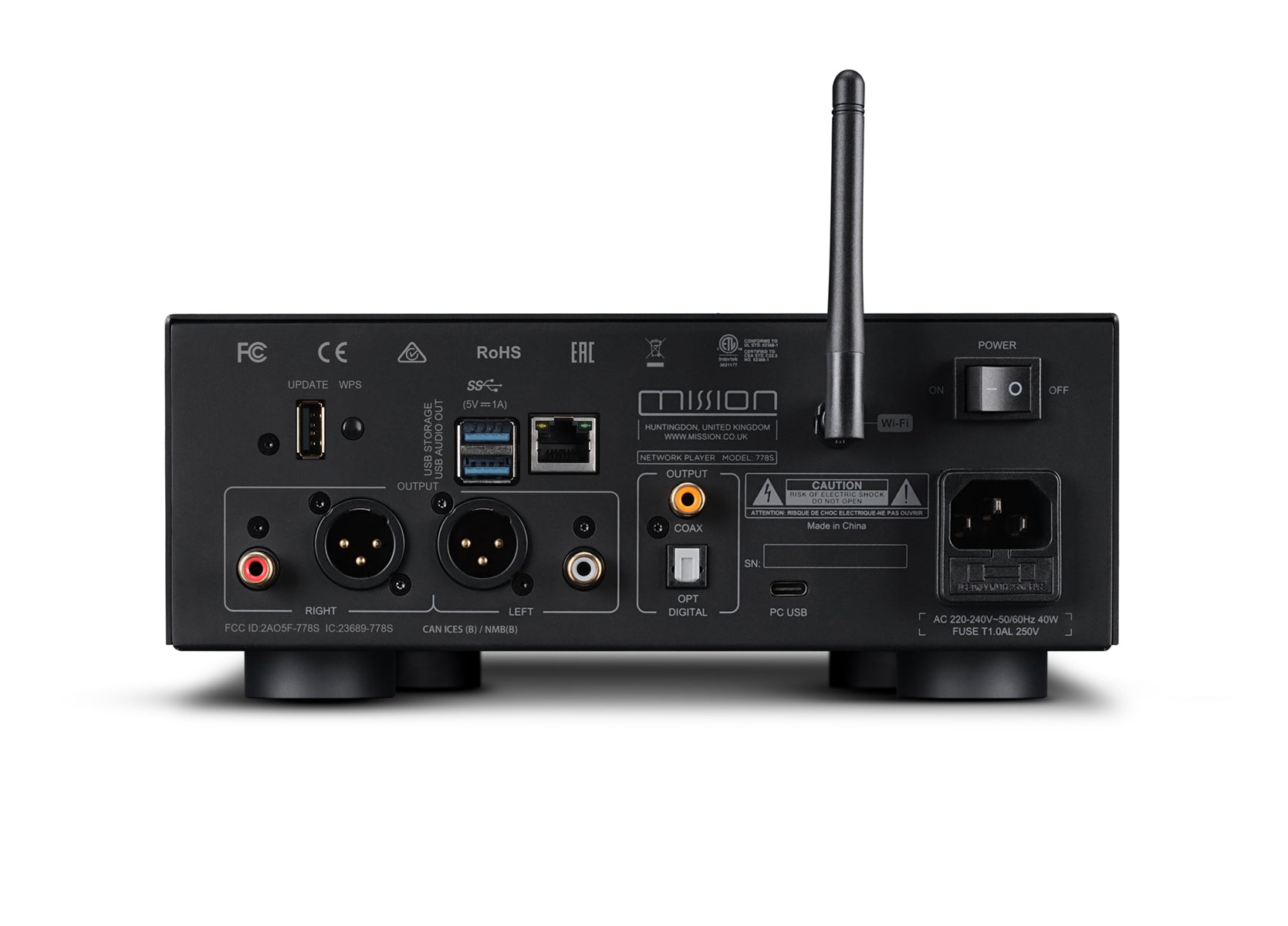 Mission 778S Wireless Music Streamer Black
