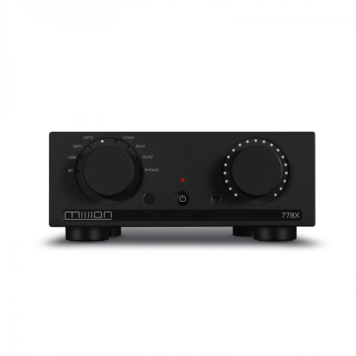 Mission 778X Integrated Amplifier with Wharfedale Diamond 12.2i Bookshelf Speakers Pair Hifi Package - Black