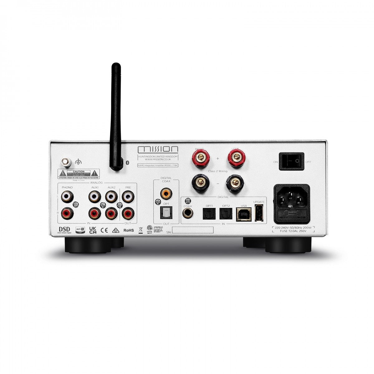 Mission 778X Stereo Amplifier with 778S Streamer HiFi Bundle - Silver