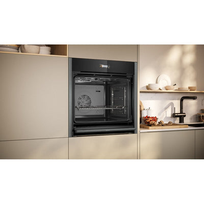 Neff B54CR31G0B N70 Slide and Hide Built-In Electric Single Oven Graphite Grey