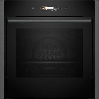 Neff B54CR71G0B N70 Slide and Hide Built-In Electric Single Oven Graphite Grey