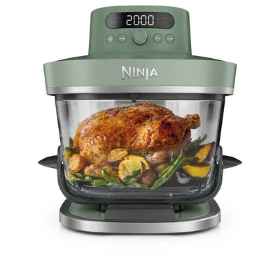 Ninja AS090UKGN CRISPi PRO 5-in-1 XL Glass Air Fryer Green