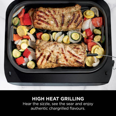 Ninja DG551UK 6-in-1 MAX Air Fryer & Grill Black & Stainless Steel