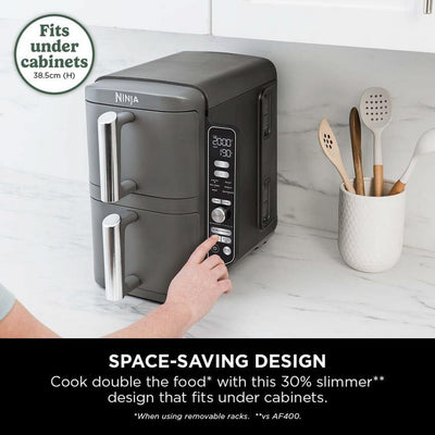 Ninja Double Stack XL 2-Drawer 9.5L Air Fryer Grey SL400UK