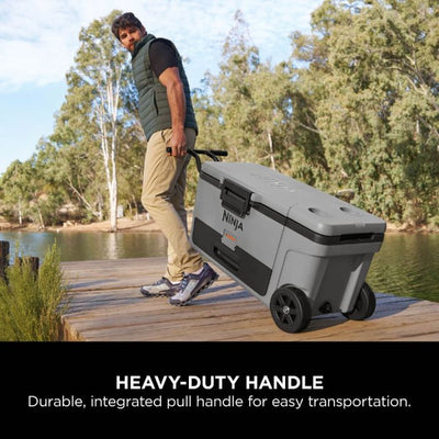 Ninja FB265EUUKGY FrostVault 65QT 61L Wheeled Cooler with Dry Zone Slate Grey