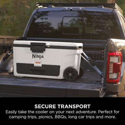 Ninja FB265EUUKWH FrostVault 65QT 61L Wheeled Cooler with Dry Zone Cloud White