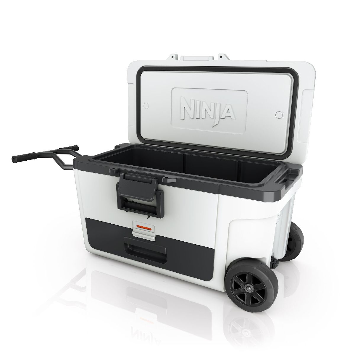 Ninja FB265EUUKWH FrostVault 65QT 61L Wheeled Cooler with Dry Zone Cloud White