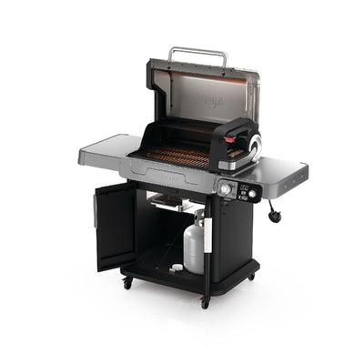 Ninja PG301UK FlexFlame Gas BBQ & Outdoor Cooking System Black Silver