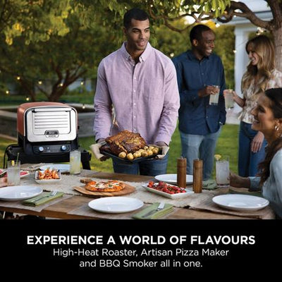 Ninja Woodfire Electric Outdoor Oven Artisan Pizza Maker and BBQ Smoker Terracota OO101UK