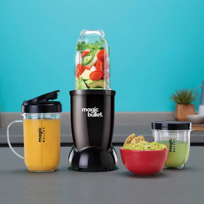 Nutribullet Magic Bullet Starter Kit All in one Food Processor and Blender 02227 Black
