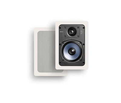 Polk RC55i High-Quality In-Wall Speakers Pair with 5.25inch Drivers White
