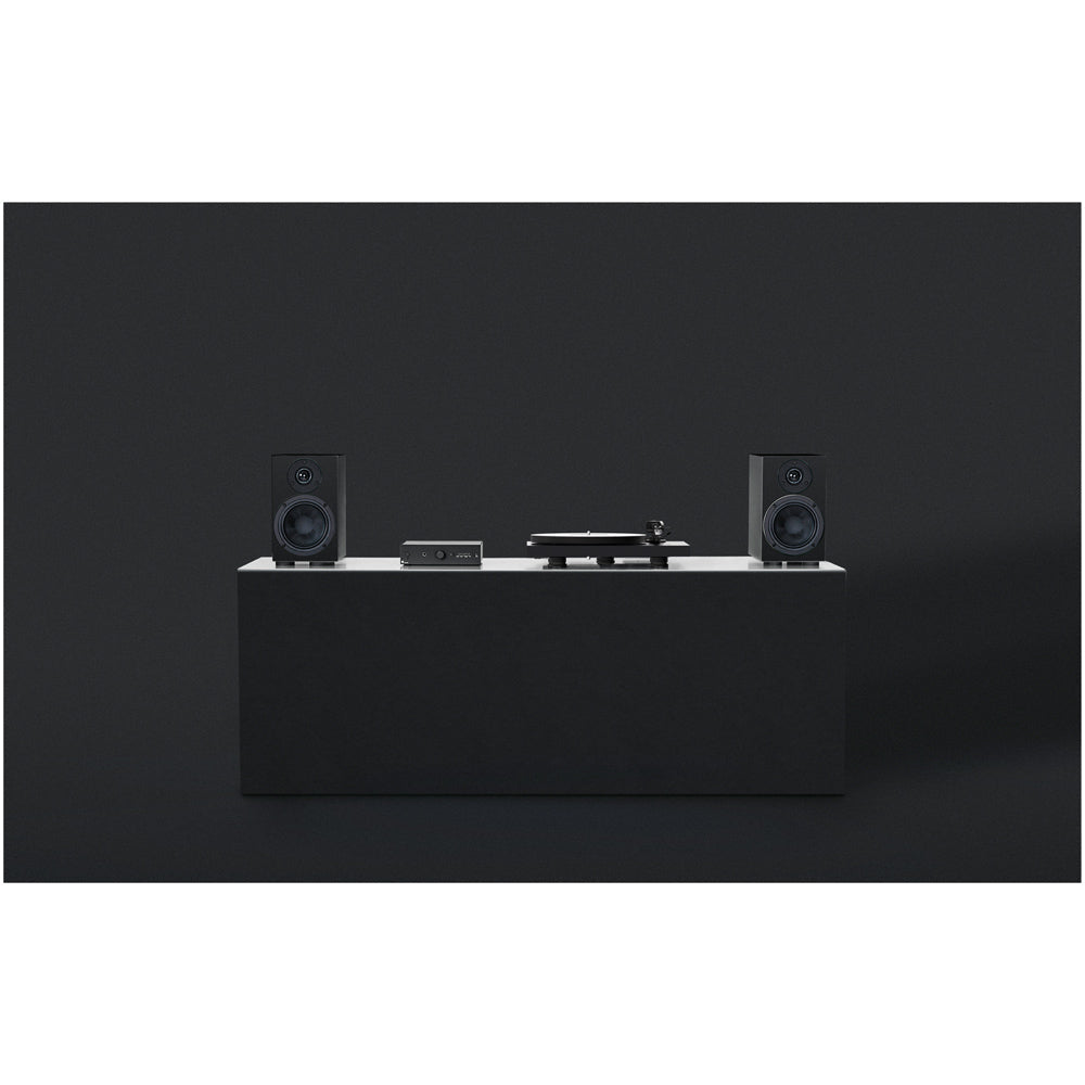 Pro-Ject Colourful Audio System 2 with Debut EVO 2 Turntable MaiA S3 Amplifier and Speaker Box 5 S2 Speakers - Satin Black