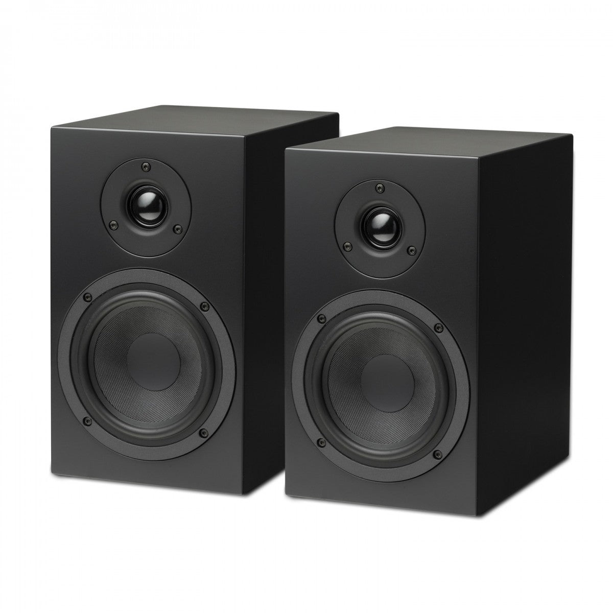 Pro-Ject Colourful Audio System 2 with Debut EVO 2 Turntable MaiA S3 Amplifier and Speaker Box 5 S2 Speakers - Satin Black