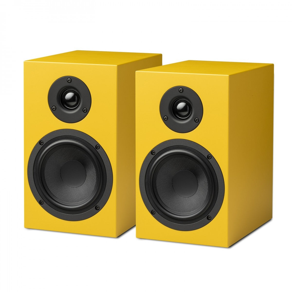 Pro-Ject Colourful Audio System 2 with Debut EVO 2 Turntable MaiA S3 Amplifier and Speaker Box 5 S2 Speakers - Satin Golden Yellow