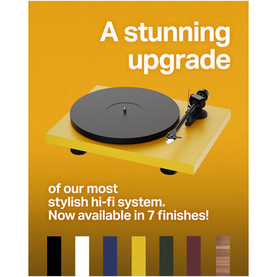 Pro-Ject Colourful Audio System 2 with Debut EVO 2 Turntable MaiA S3 Amplifier and Speaker Box 5 S2 Speakers - Satin White