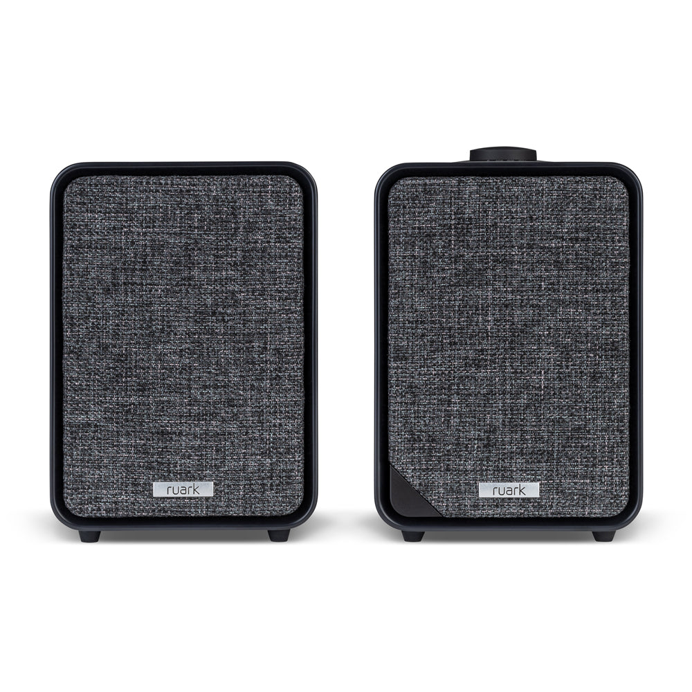 Pro-Ject T1 EVO Standard Turntable and Ruark MR1 MK3 Active Bluetooth Speakers with Built-in MM Phono Preamp Black