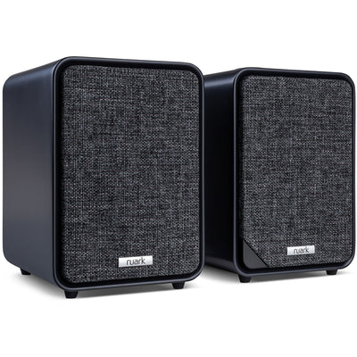 Pro-Ject T1 EVO Standard Turntable and Ruark MR1 MK3 Active Bluetooth Speakers with Built-in MM Phono Preamp Black