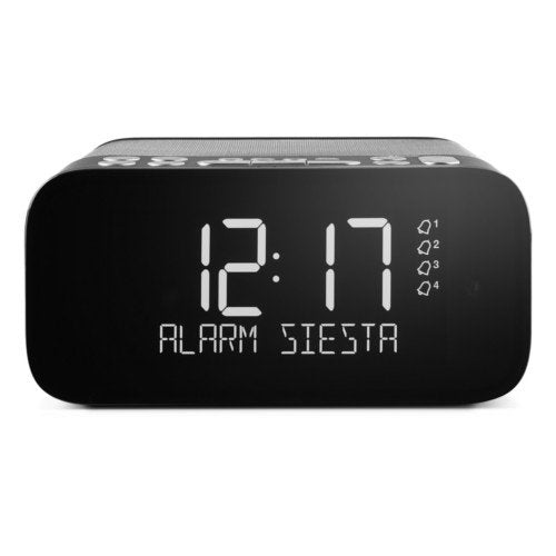 Pure Siesta S6 Premium Dab Dab+ FM Bluetooth Clock Radio Graphite