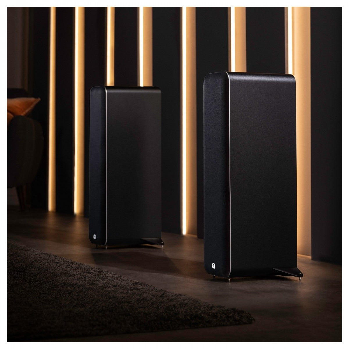 Q Acoustics M40 Powered Bluetooth Floorstanding Speakers Pair Black