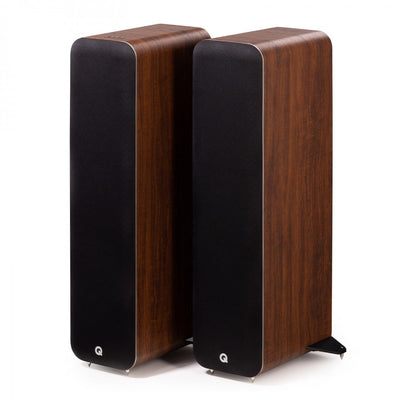 Q Acoustics M40 Powered Bluetooth Floorstanding Speakers Pair Walnut
