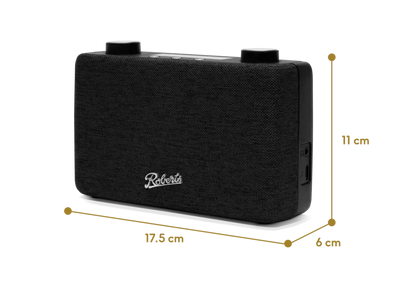 Roberts PLAY 11 DAB DAB+ FM Portable Digital Radio Black